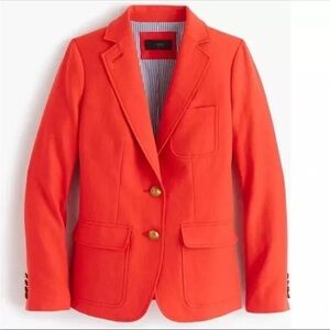 J. Crew Bright Orange Tailored Blazer